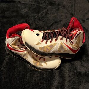 Nike LeBron 10 Miami Home Red & White